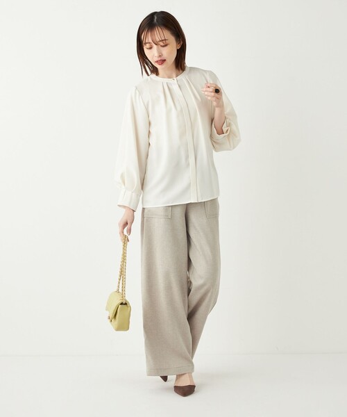 SHIPS Colors（シップス カラーズ）の「SHIPS Colors:〈洗濯機可能〉ベイカー イージー パンツ◇（その他パンツ・レディース・グレー/ベージュ/ネイビー・SMALL/MEDIUM/LARGE）」の22枚目の写真