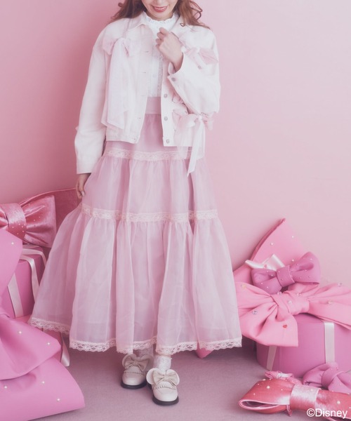 【セール】ミニー/リボンデニムジャケット（デニムジャケット）｜Disney（ディズニー）