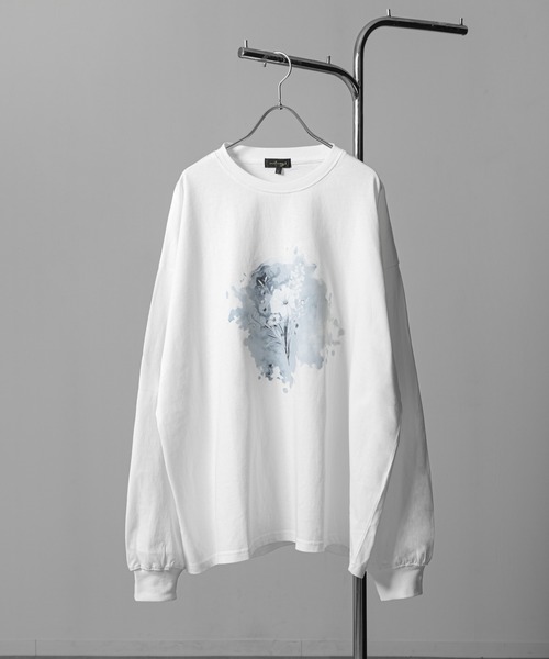 NILWAY（ニルウェイ）の「アソートグラフィックプリントコットン ロングスリーブ Tシャツ/ロンT（Tシャツ/カットソー・メンズ・ブラック/ブラック系その他2/ホワイト系その他2/ブラック系その他/ブラック系その他3/ホワイト/ホワイト系その他/ホワイト系その他3・MEDIUM/LARGE）」の4枚目の写真