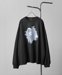 アソートグラフィックプリントコットン ロングスリーブ Tシャツ/ロンT