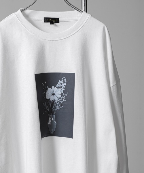 NILWAY（ニルウェイ）の「アソートグラフィックプリントコットン ロングスリーブ Tシャツ/ロンT（Tシャツ/カットソー・メンズ・ブラック/ブラック系その他2/ホワイト系その他2/ブラック系その他/ブラック系その他3/ホワイト/ホワイト系その他/ホワイト系その他3・MEDIUM/LARGE）」の12枚目の写真