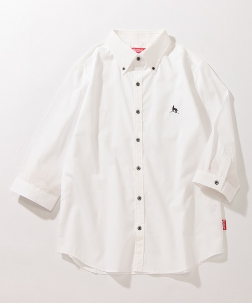 Healthknit(ヘルスニット)の「【Healthknit/ヘルスニット】ブロード ボタンダウン レギュラーカラー七分袖シャツ(シャツ/ブラウス・メンズ・ホワイト/ネイビー/ブルー系その他/ワイン/ブラック・L/M/XL)」の2枚目の写真