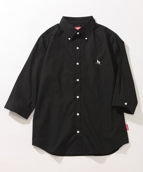 Healthknit(ヘルスニット)の「【Healthknit/ヘルスニット】ブロード ボタンダウン レギュラーカラー七分袖シャツ(シャツ/ブラウス・メンズ・ホワイト/ネイビー/ブルー系その他/ワイン/ブラック・L/M/XL)」の1枚目の写真
