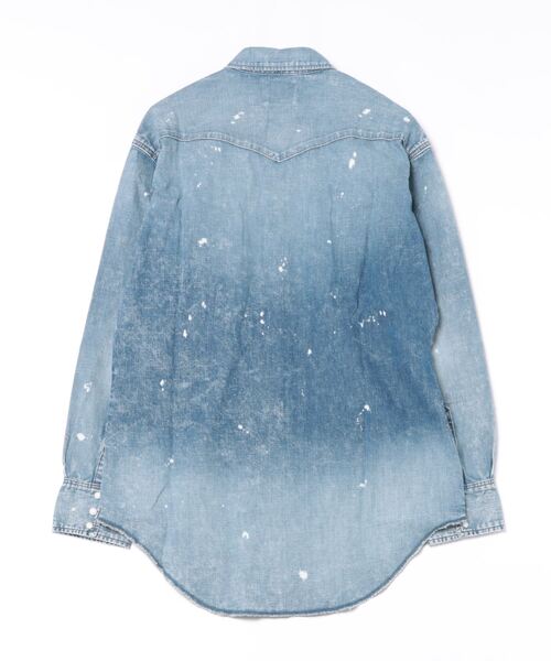 Wrangler（ラングラー）の「【Wrangler】１２７ＭＷＢＬＥＡＣＨ ウエスタンデニムシャツ（シャツ/ブラウス・メンズ・ライトインディゴブルー・XL/M/L）」の2枚目の写真