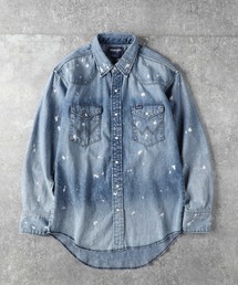 Wrangler | 【Wrangler】127MWBLEACH ウエスタンデニムシャツ(シャツ/ブラウス)