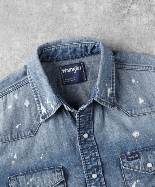 Wrangler（ラングラー）の「【Wrangler】１２７ＭＷＢＬＥＡＣＨ ウエスタンデニムシャツ（シャツ/ブラウス・メンズ・ライトインディゴブルー・XL/M/L）」の4枚目の写真