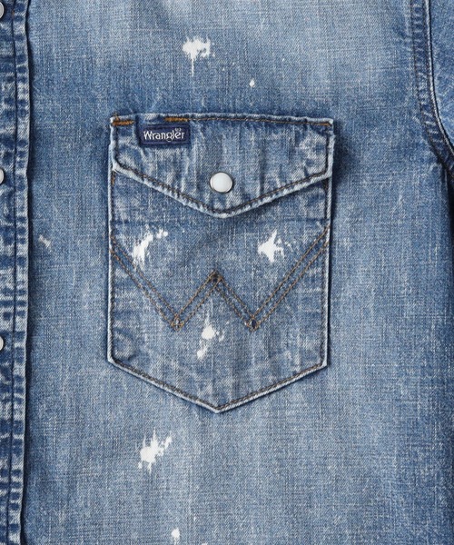 Wrangler（ラングラー）の「【Wrangler】１２７ＭＷＢＬＥＡＣＨ ウエスタンデニムシャツ（シャツ/ブラウス・メンズ・ライトインディゴブルー・XL/M/L）」の5枚目の写真