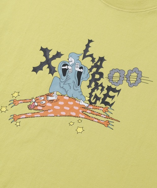 XLARGE(エクストララージ)の「CAT SUMMON S/S TEE(Tシャツ/カットソー・メンズ・ブラック/ホワイト/イエロー・S/M/L/XL)」の6枚目の写真