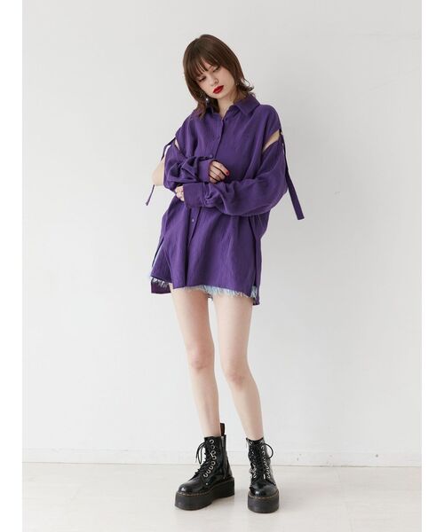 jouetie（ジュエティ）の「2WAYルーズガーゼシャツ（シャツ
