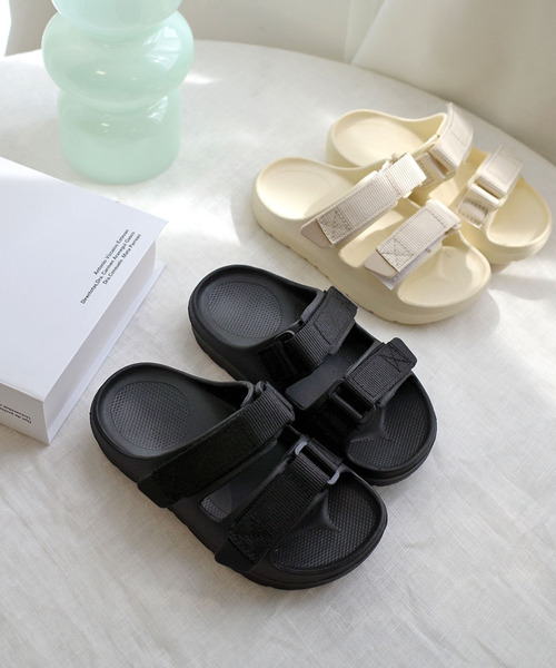 セール】軽量！柔らか ダブルベルトスポーツサンダル/キッズビーチ