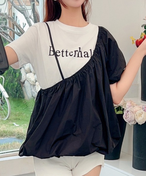 deux amour(ドゥーザムール)の「ワンショルダーレイヤードT(Tシャツ/カットソー・レディース・ブラック・FREE)」の13枚目の写真