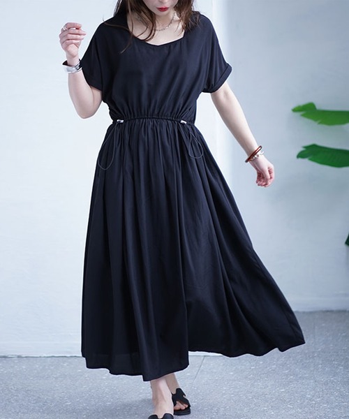 ダイヤモンドネックドロストワンピース（ワンピース）｜GOLDJAPAN（ゴールドジャパン）