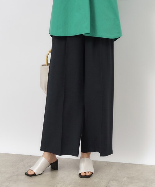 OPAQUE.CLIP（オペークドットクリップ）の「◆セットアップ対応 タックワイドパンツ【洗濯機洗い可】（その他パンツ・レディース・ネイビー/ライトベージュ/ブラウン系・38/36/42/40）」の21枚目の写真