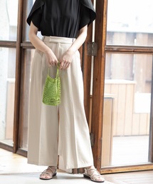 OPAQUE.CLIP | セットアップ対応 ドレープツイルタックワイドパンツ【洗濯機洗い可】(その他パンツ)