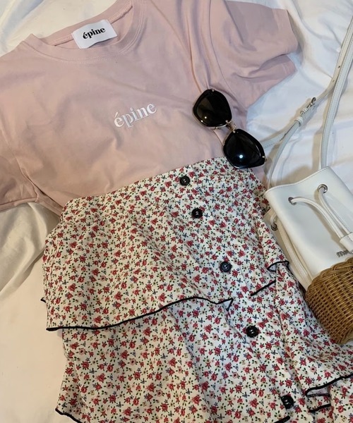 epine（エピヌ）の「epine embroidery tee baby pink（Tシャツ/カットソー・レディース・ピンク・FREE）」の22枚目の写真