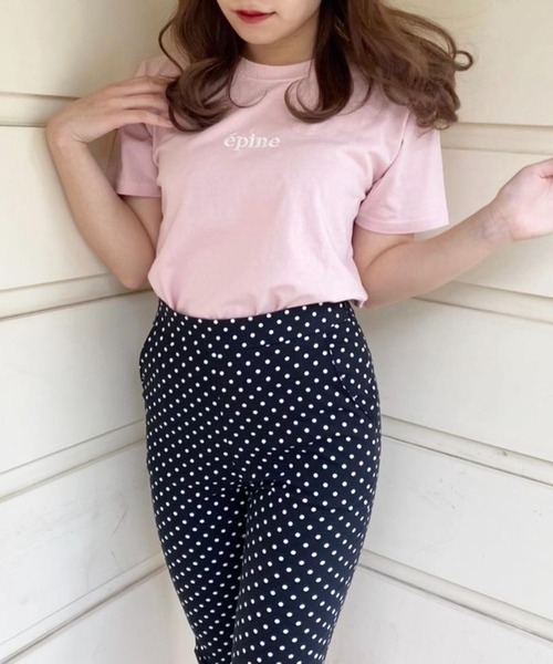 epine（エピヌ）の「epine embroidery tee baby pink（Tシャツ/カットソー・レディース・ピンク・FREE）」の16枚目の写真