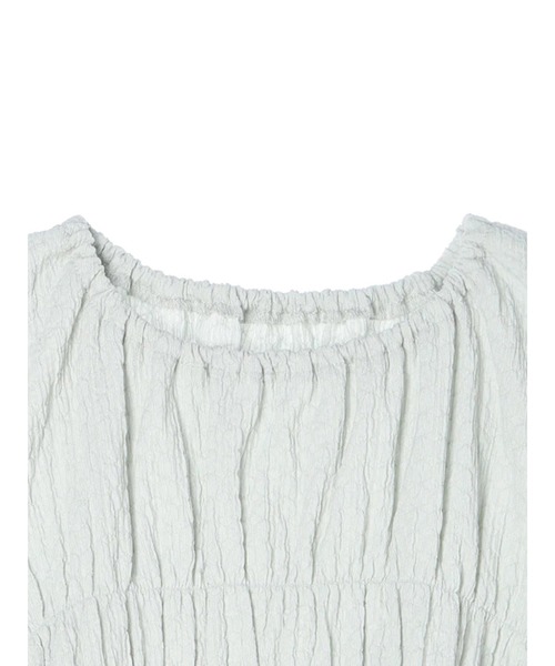 earth music&ecology(アースミュージックアンドエコロジー)の「ポコポコシャーリングトップス(Tシャツ/カットソー・レディース・イエロー/ホワイト/ライトグリーン・FREE)」の22枚目の写真