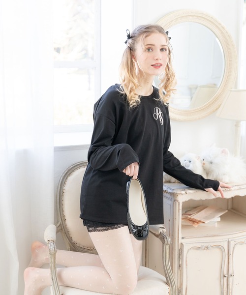 Lilymel(リリメル)の「ミルフィーユレースペチパンツ(その他パンツ・レディース・ホワイト/ブラック・M-L)」の9枚目の写真
