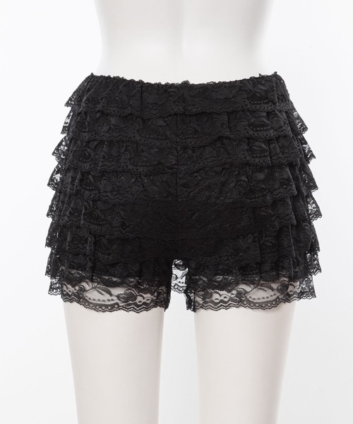 Lilymel(リリメル)の「ミルフィーユレースペチパンツ(その他パンツ・レディース・ホワイト/ブラック・M-L)」の12枚目の写真