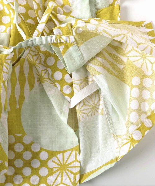 BREEZE（ブリーズ）の「【すっぽり着られる】GIRLSフリル甚平（浴衣・キッズ・ネイビー/イエロー/ピンク/レッド・130/140/90/100/120/80/110）」の16枚目の写真