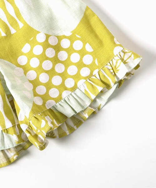 BREEZE（ブリーズ）の「【すっぽり着られる】GIRLSフリル甚平（浴衣・キッズ・ネイビー/イエロー/ピンク/レッド・130/140/90/100/120/80/110）」の14枚目の写真