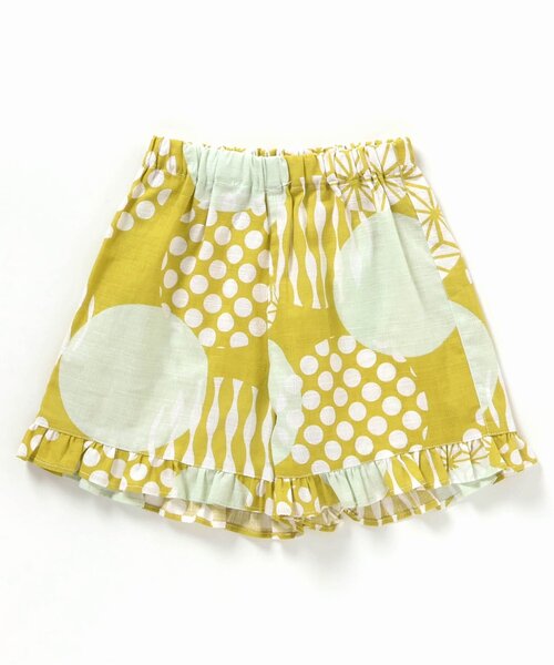 BREEZE（ブリーズ）の「【すっぽり着られる】GIRLSフリル甚平（浴衣・キッズ・ネイビー/イエロー/ピンク/レッド・130/140/90/100/120/80/110）」の5枚目の写真