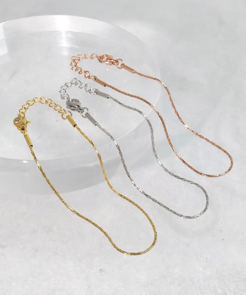 blackdia ocean（ブラックダイヤオーシャン）の「blackdia ocean スキンチェーンブレスレット（ブレスレット・レディース・ゴールド/シルバー/ピンクゴールド・FREE）」の10枚目の写真