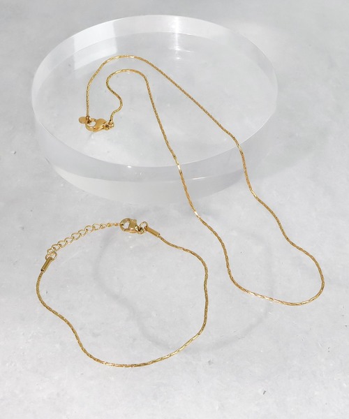 blackdia ocean（ブラックダイヤオーシャン）の「blackdia ocean スキンチェーンブレスレット（ブレスレット・レディース・ゴールド/シルバー/ピンクゴールド・FREE）」の11枚目の写真