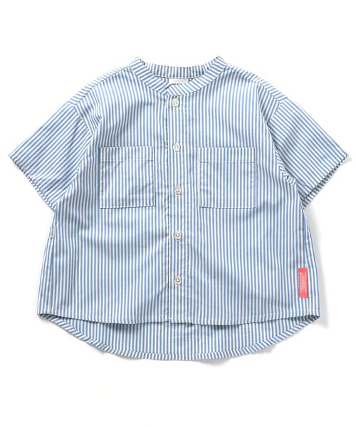 BREEZE（ブリーズ）の「スタンダードシャツ_一部WEB限定サイズ（シャツ/ブラウス・キッズ・レインボー/オフホワイト/ブルー/チャコール・150/140/110/100/90/80/130/120）」の3枚目の写真