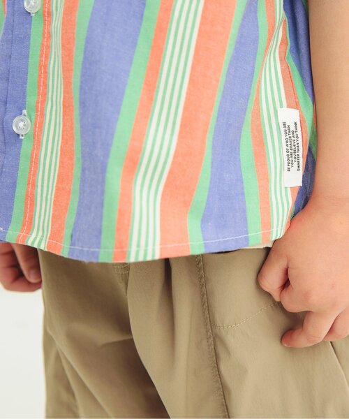 BREEZE（ブリーズ）の「スタンダードシャツ_一部WEB限定サイズ（シャツ/ブラウス・キッズ・レインボー/オフホワイト/ブルー/チャコール・150/140/110/100/90/80/130/120）」の5枚目の写真
