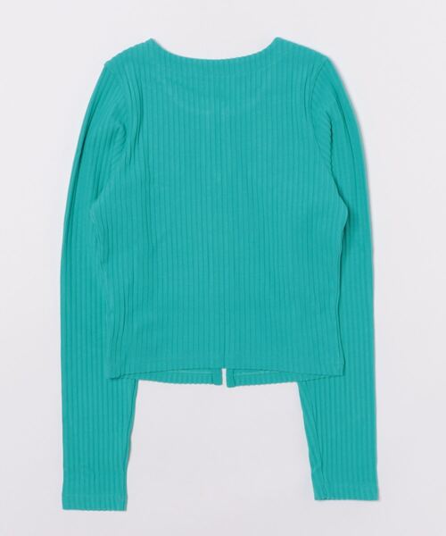 NIKE(ナイキ)の「【NIKE】ESSNTL WIDERIB CRDGN(カーディガン/ボレロ・レディース・ターコイズブルー・SMALL/MEDIUM)」の2枚目の写真