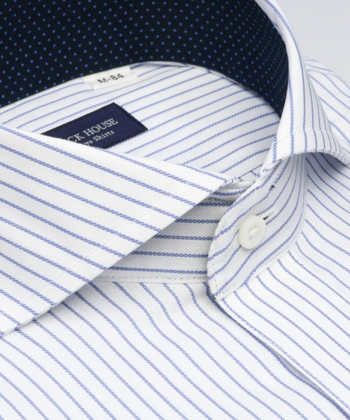 形態安定ノーアイロン ホリゾンタルワイド 長袖ビジネスワイシャツ（ビジネスシャツ）｜TOKYO SHIRTS（トウキョウシャツ）