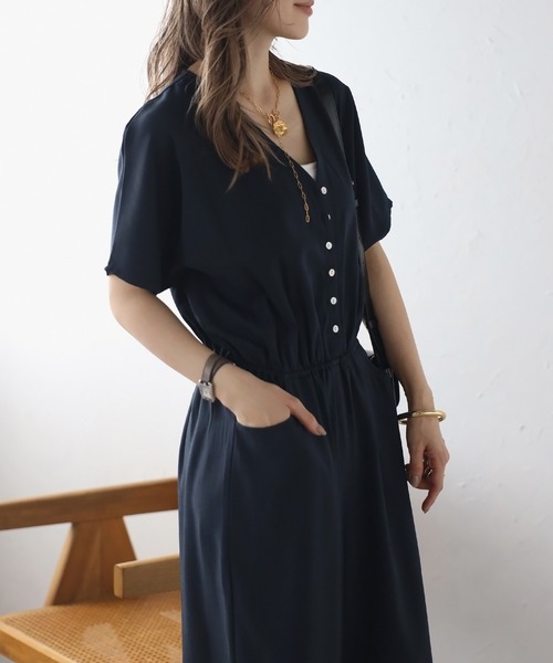 Bonjour Sagan（ボンジュールサガン）の「ウエスト切替Vネック