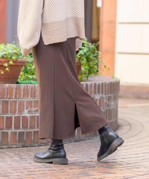 JEANS MATE（ジーンズメイト）の「【BOUNDARY/バウンダリー】マーメイドフレアスカート（スカート・レディース・ダークブラウン・LARGE/MEDIUM）」の14枚目の写真