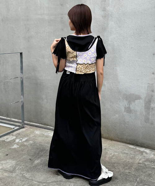 【HELLO.SANFRANCISCO/ハローサンフランシスコ】フラワーパッチワークビスチェキャミ（キャミソール）｜HELLO.SANFRANCISCO（ハローサンフランシスコ）