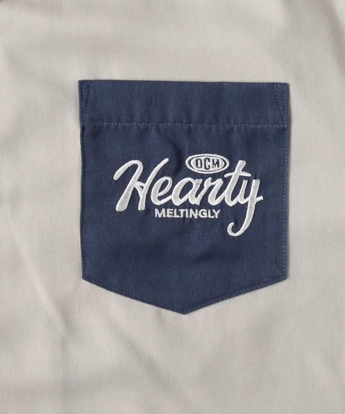 Right-on(ライトオン)の「半袖刺繍シャツ(シャツ/ブラウス・メンズ・ブラック/ホワイト×ブラック/キナリ・M/L/XL)」の6枚目の写真