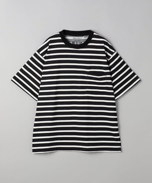 coen(コーエン)の「【WELLTECT】ボーダークルーネックTシャツ(Tシャツ/カットソー・メンズ・ブラック/ホワイト・S/M/L/XL)」の18枚目の写真