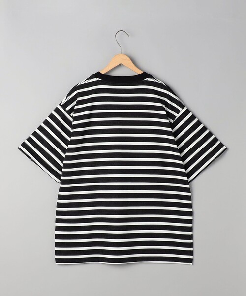 coen(コーエン)の「【WELLTECT】ボーダークルーネックTシャツ(Tシャツ/カットソー・メンズ・ブラック/ホワイト・S/M/L/XL)」の19枚目の写真