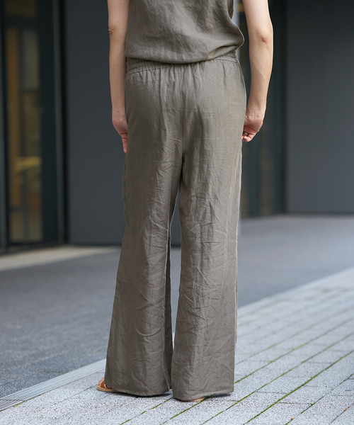 IENA LA BOUCLE(イエナラブークル)の「《追加》IENA LA BOUCLE リネンブロードイージーパンツ(グレー)(その他パンツ・レディース・チャコールグレー・36/38/40/34)」の10枚目の写真