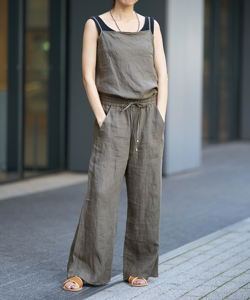 IENA LA BOUCLE(イエナラブークル)の「《追加》IENA LA BOUCLE リネンブロードイージーパンツ(グレー)(その他パンツ・レディース・チャコールグレー・36/38/40/34)」の18枚目の写真
