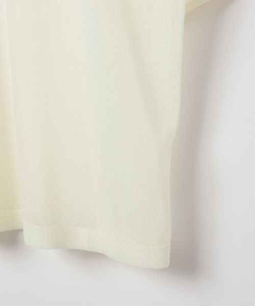 PBLIM（ページボーイリム）の「PBLIM/シアーニットトップス（Tシャツ/カットソー・レディース・イエロー/ブルー/クリーム・FREE）」の19枚目の写真