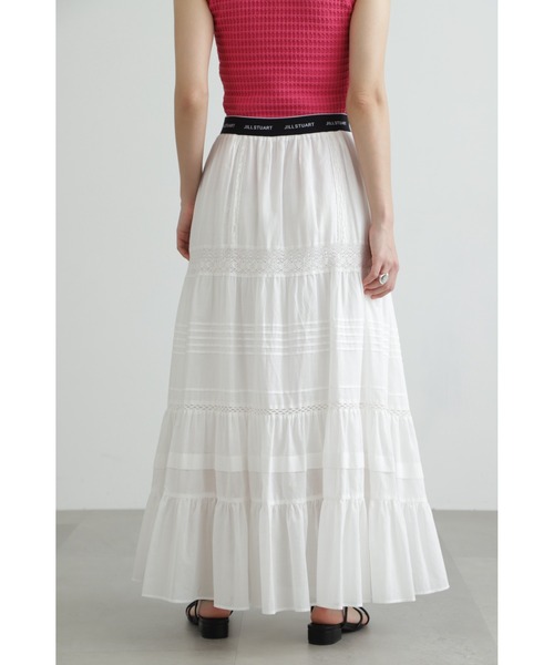 JILL STUART(ジルスチュアート)の「◆コットンレース×ローンコンビスカート(スカート・レディース・ブラック/ホワイト・2/4)」の21枚目の写真