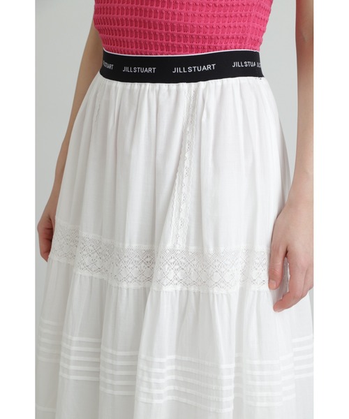 JILL STUART(ジルスチュアート)の「◆コットンレース×ローンコンビスカート(スカート・レディース・ブラック/ホワイト・2/4)」の15枚目の写真