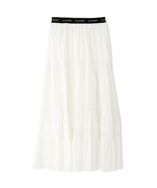 JILL STUART(ジルスチュアート)の「◆コットンレース×ローンコンビスカート(スカート・レディース・ブラック/ホワイト・2/4)」の3枚目の写真