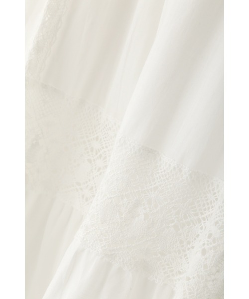 JILL STUART(ジルスチュアート)の「◆コットンレース×ローンコンビスカート(スカート・レディース・ブラック/ホワイト・2/4)」の4枚目の写真