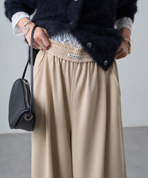 Now Here ジャージーワイドパンツ