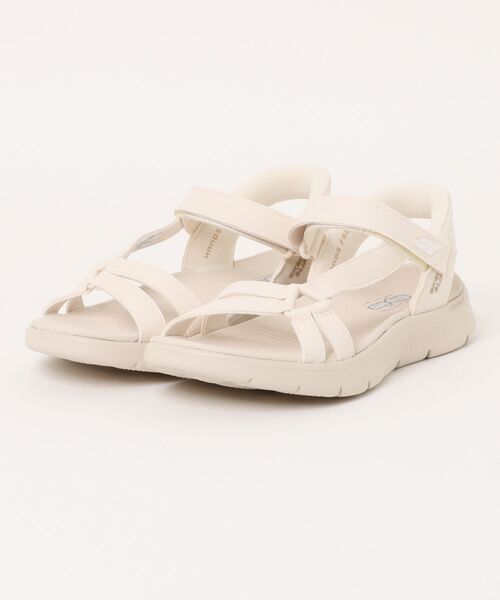 SKECHERS(スケッチャーズ)の「【SKECHERS】スケッチャーズ SLIP-INS:GO WALK FLEX SANDAL-ILLUMINATE(スリップインズ:ゴーウォーク フレックス サンダル - イルミネイト)スポーツサンダル 141481(サンダル・レディース・ブラック×ブラック/ナチュラル・23.0cm/24.0cm/25.0cm)」の2枚目の写真