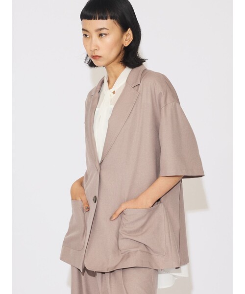 セール】MIDIUMISOLID for Ladies ハーフスリーブテーラード