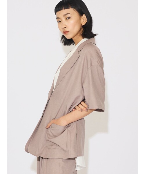 セール】MIDIUMISOLID for Ladies ハーフスリーブテーラード