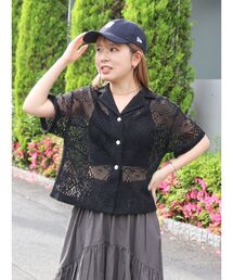 Ungrid | レース開襟シャツ(シャツ/ブラウス)